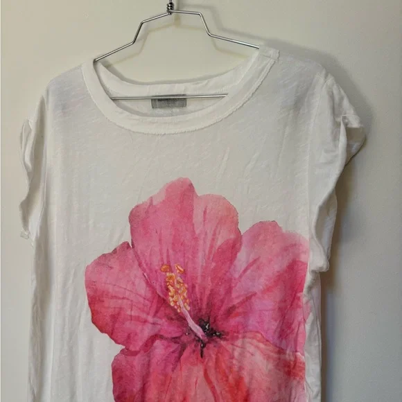 NWOT Free People Ragabond Hibiscus Maxi Tee Size Small - Picture 9 of 16
